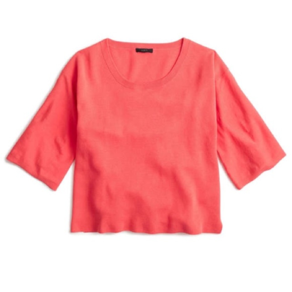 J. crew Summer-weight dramatic sleeve sweater